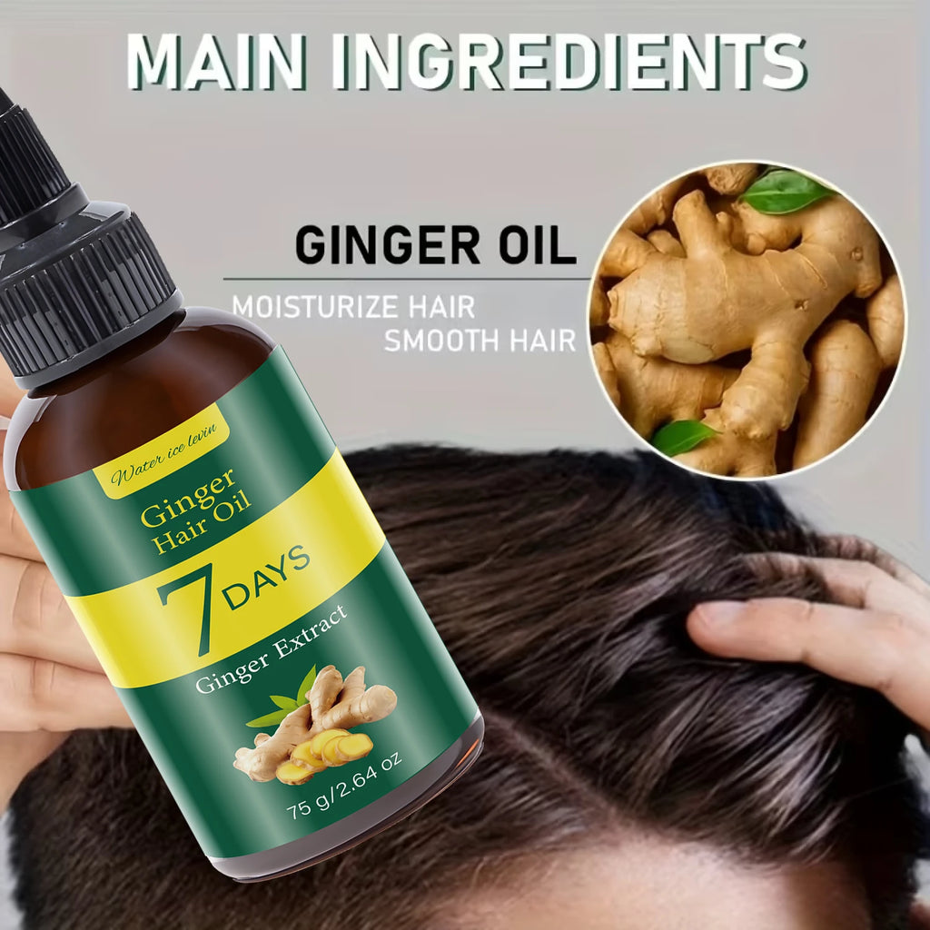 Ginger Hair Oil with Biotin & Keratin – 7-Day Smooth Hair Hair Conditioning Oil Oasis Select
