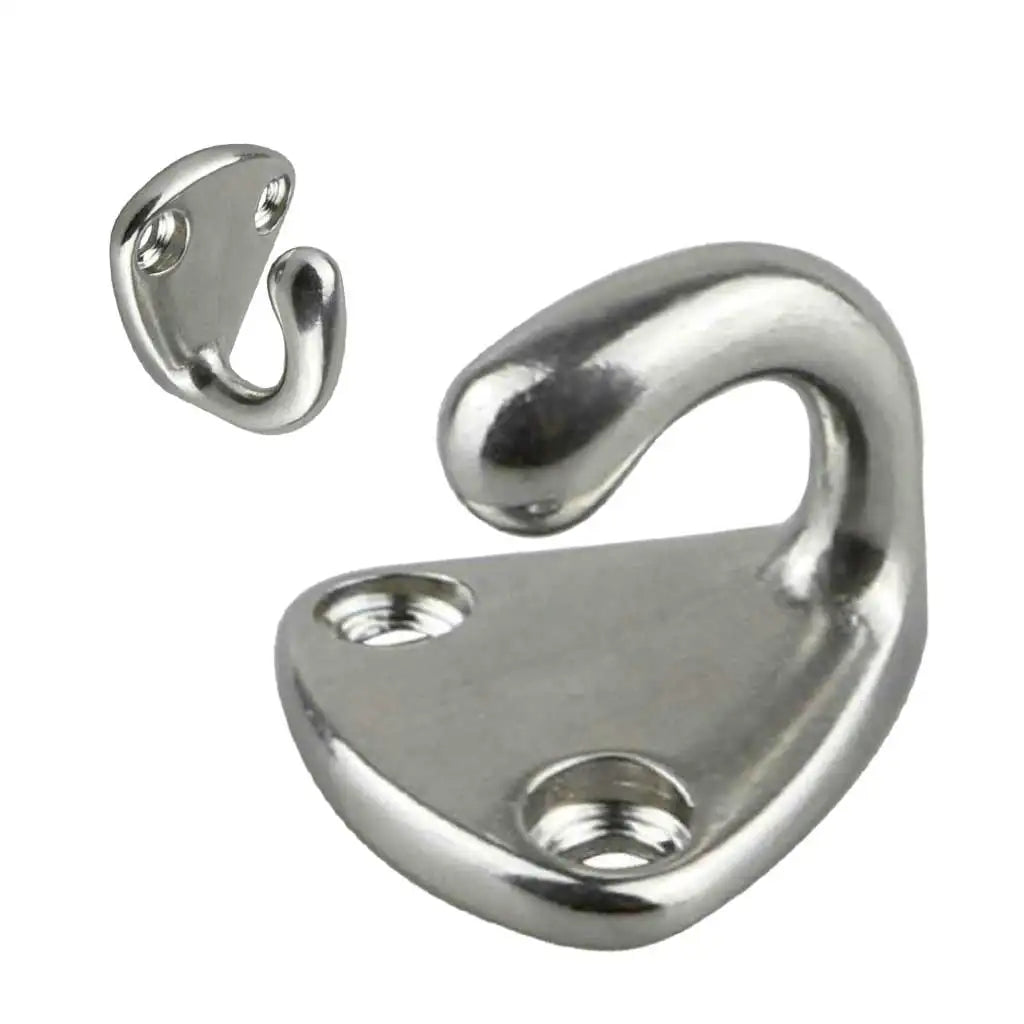2Pcs 316 Stainless Steel Fender Hook With Closed Eye Spring Clip Marine Boat Yacht Hardware Accessories Fending Hook Parts Oasis Select