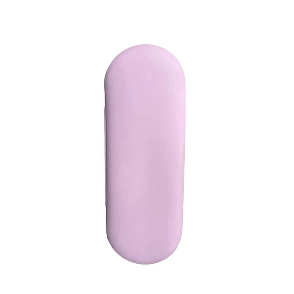 1 pc Silicone Makeup Brush Soft Portable Cosmetic Face Brushes Large Capacity Makeup Brush Bag Washable Makeup Pouch Holder Case Oasis Select pink