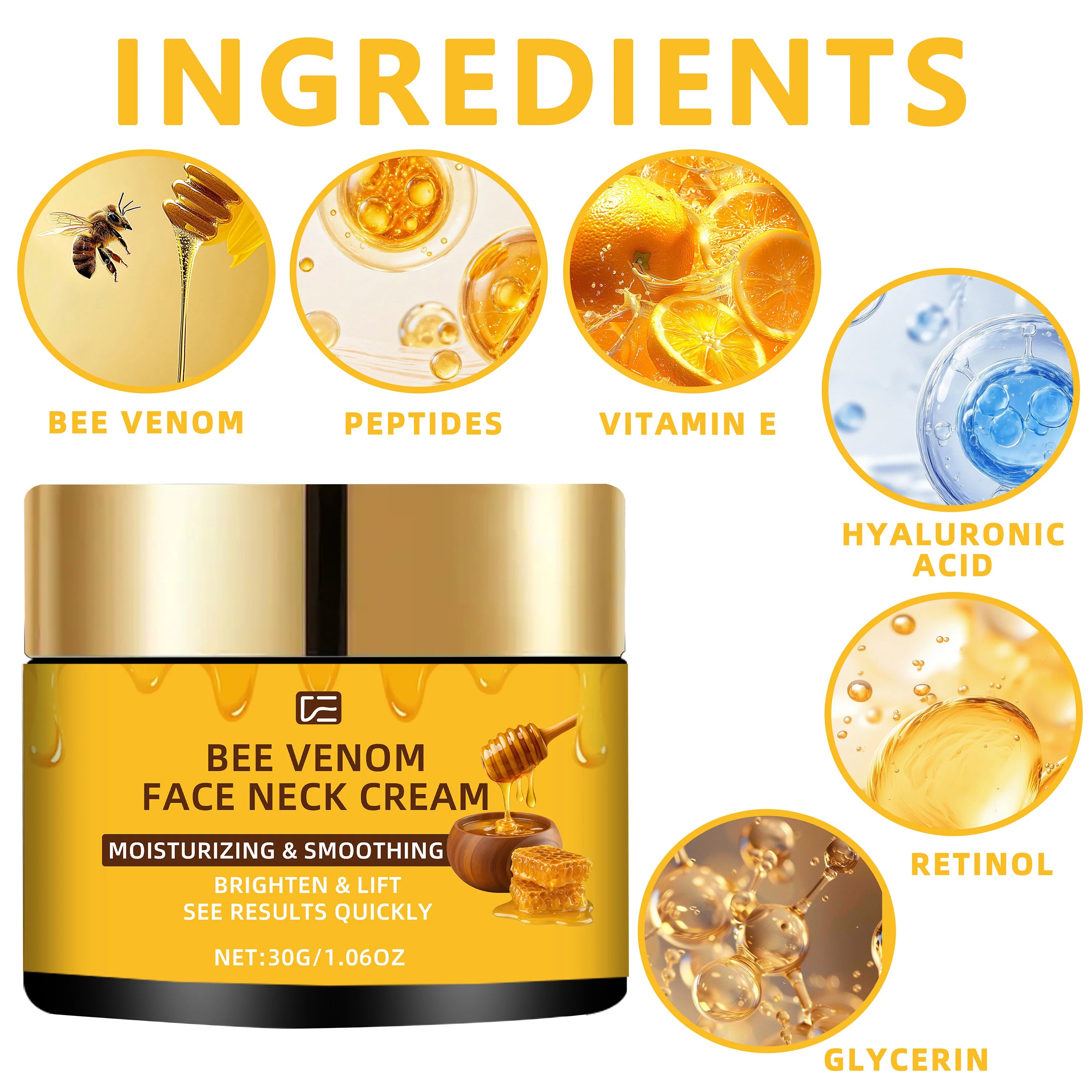 Bee Venom Face & Neck Firming Cream – Alcohol-Free | veérenae