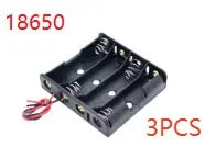Battery Storage Case for 3pcs 18650 Batteries Holder Box Container 1/2/3/4 And2 Slots ON/OFF Switch DIYCell Plastic Container Oasis Select 3pcs 4 slot