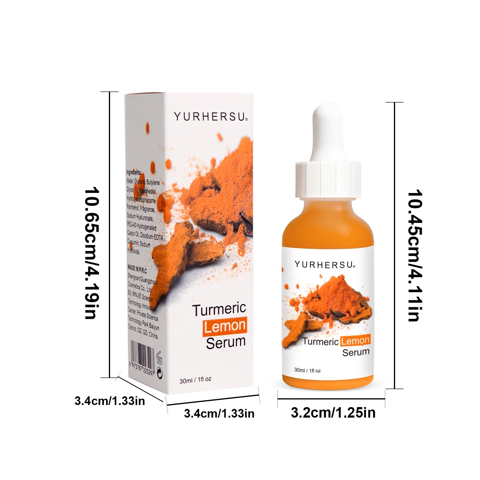 Turmeric Lemon Extract Face Serum – Antioxidant Moisturizer