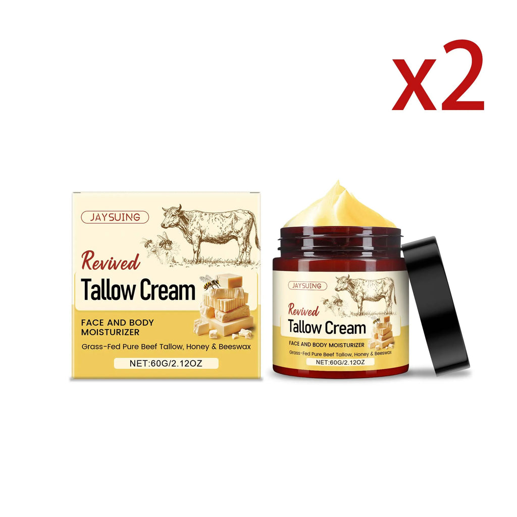 Tallow Honey Skin Moisturizing Cream Antioxidant Improve Skin Condition Repair Skin Barrier Massage Body Nourishment Body Lotion Oasis Select 2x60g