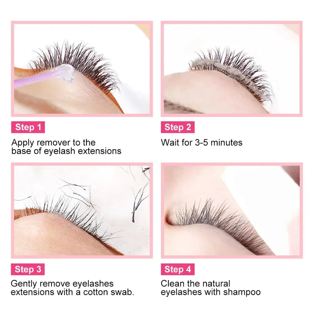 Fast Cleaning Lash Glue Cream Remover Non Irritating Grafting Eyelash Extension Adhesive Gel Remover for Makeup Tools Oasis Select