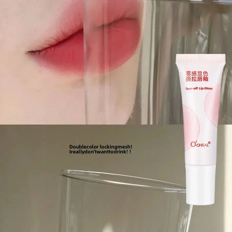 OCHEAL Peel-Off Liquid Lip Gloss – Matte Velvet, Waterproof