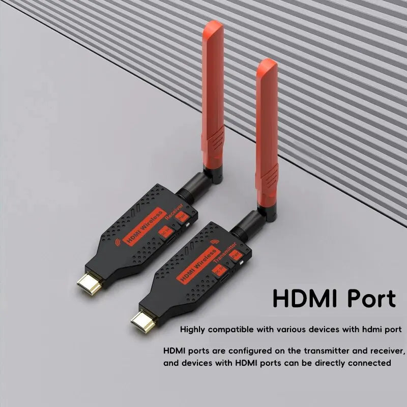 1080P 150m Wireless HDMI-Compatible Extender 1 TX to4 Splitter Video Transmitter Receiver for PS4 Camera Laptop PC to TV Monitor Oasis Select