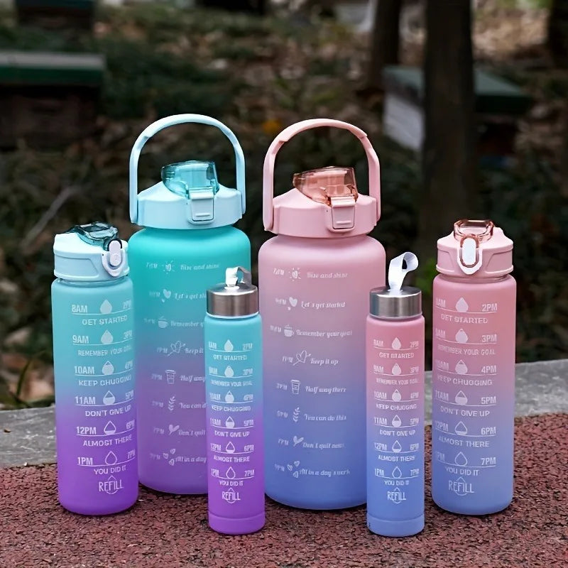 300ml/750ml/2L Water Bottle Motivational Sport Water Bottle Leakproof Bottles Drinking Outdoor Travel Gym Fitness Jugs Oasis Select