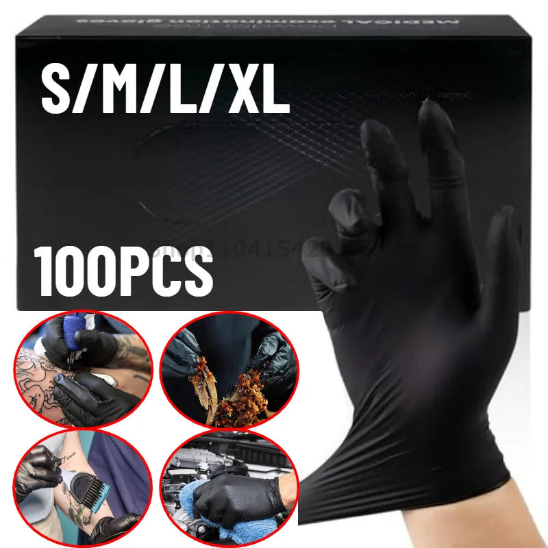 Disposable Nitrile Waterproof Gloves Dish Washing Kitchen Household Gloves Dog Wash Cleaning Glove for Food Working Latex Gloves Oasis Select