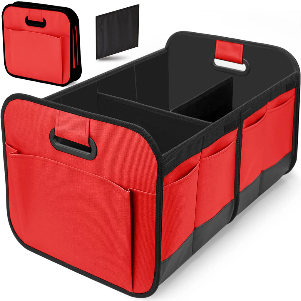 Car Storage Box, Trunk Storage Box, Oxford Cloth Storage Box, Large Capacity, Foldable Oasis Select Red