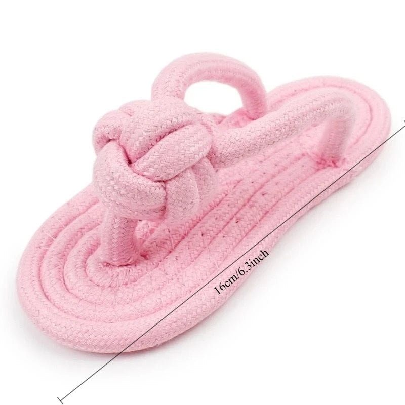 Fun Dog Bite Toy Slipper Strap Toys for Small Large Dog Pets Teeth Training Teeth Grinding Toys Interactive Dog Toys Oasis Select