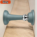 Silicone Anti-collision Door Stopper Strong Magnetic Silent No Punching Wall Floor Compatible Door Holder Oasis Select grey