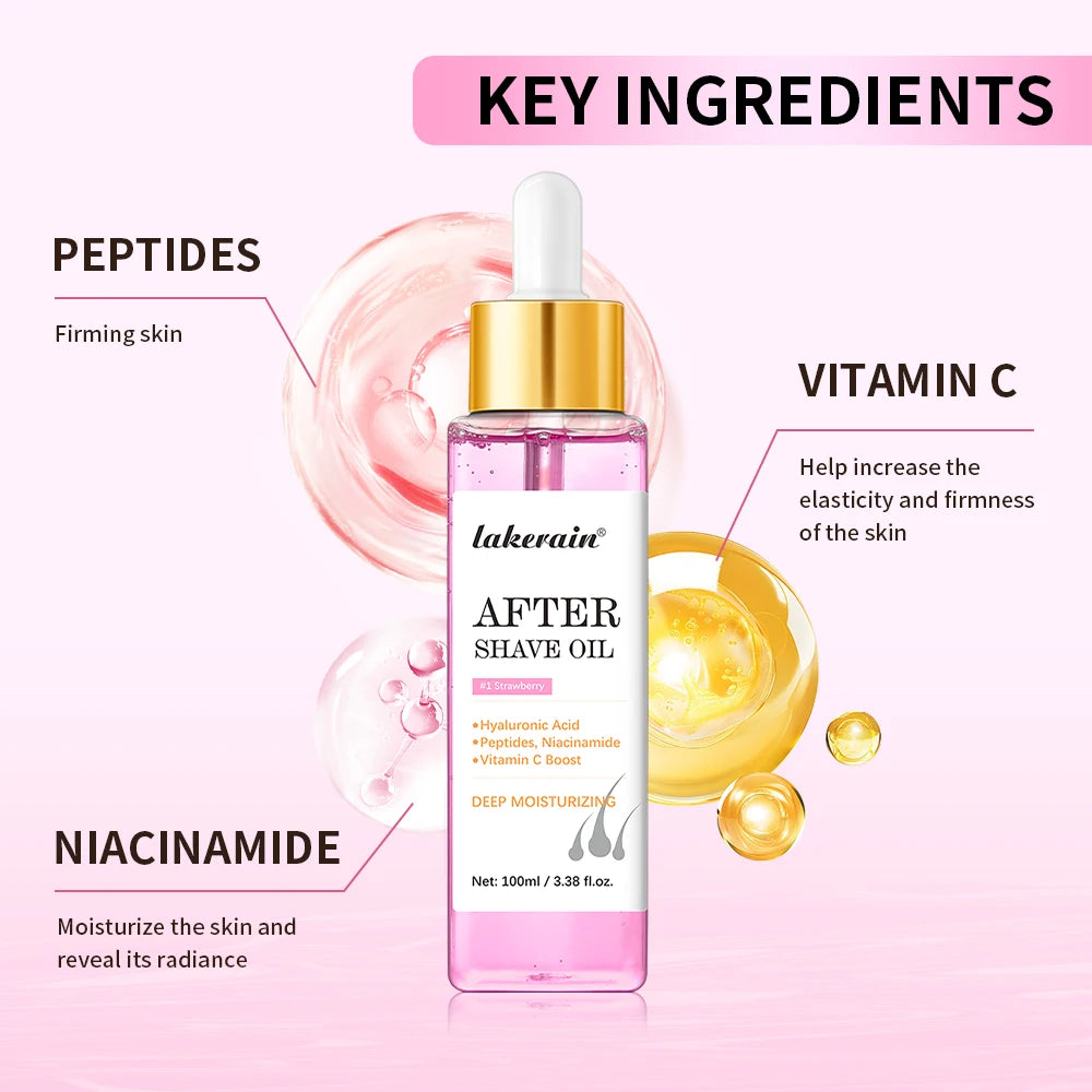 Strawberry Scent After Shave Oil Gently Moisturizes Softens Careens The Skin Beauty Women For Smooth Skin Prevent Ingrown Hairs Oasis Select