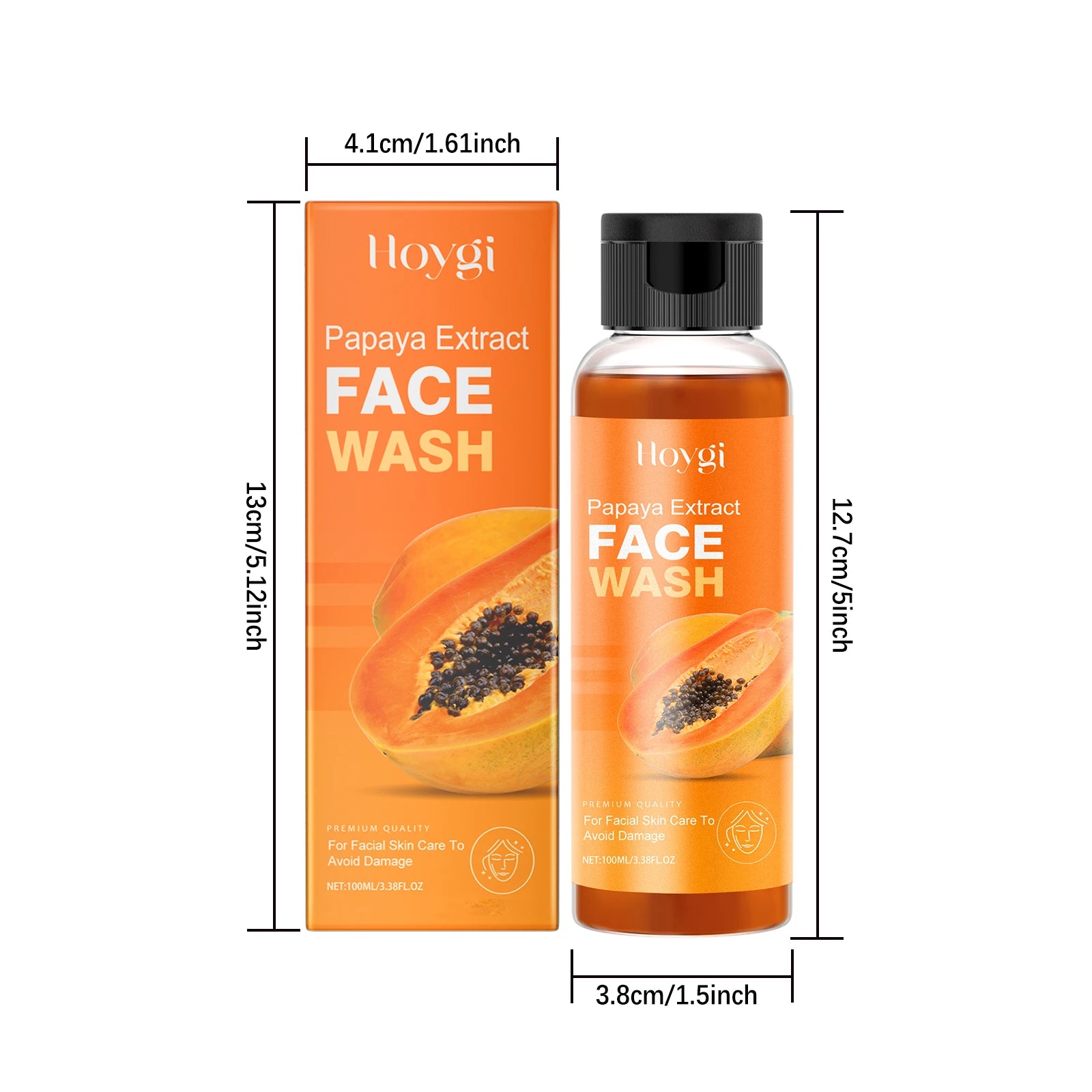 Hoygi Papaya Face Wash – Oil Control & Brightening Cleanser Facial Cleanser Oasis Select 1Pcs