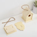 Wooden Mini Miniature Doll House DIY Small House Kit Accessory Pet Supplies Hanging Birdhouse Hideouts for Outside Balcony Oasis Select Style4