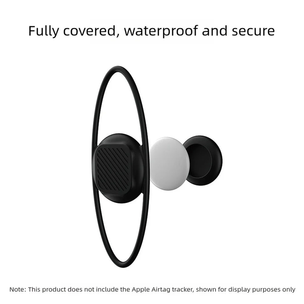 For Bicycle For AIRTAG Silicone Holder Anti Lost Mount Fits Seat Posts Handlebars and Frames Waterproof Protective Case Oasis Select