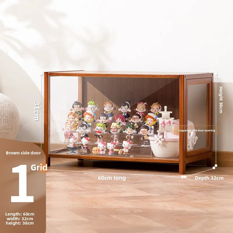 Figure cabinet Glass display cabinet Steel dustproof transparent model Storage cabinet Pain cabinet Toy locker Display bookcase Oasis Select One door is 60 long