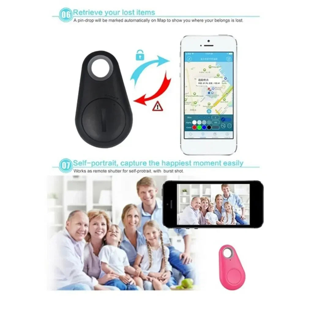 1PC Mini Fashion Smart Dog Pets Bluetooth 4.0 GPS Tracker Anti-lost Alarm Tag Wireless Child Bag Wallet Key Finder Locator Oasis Select