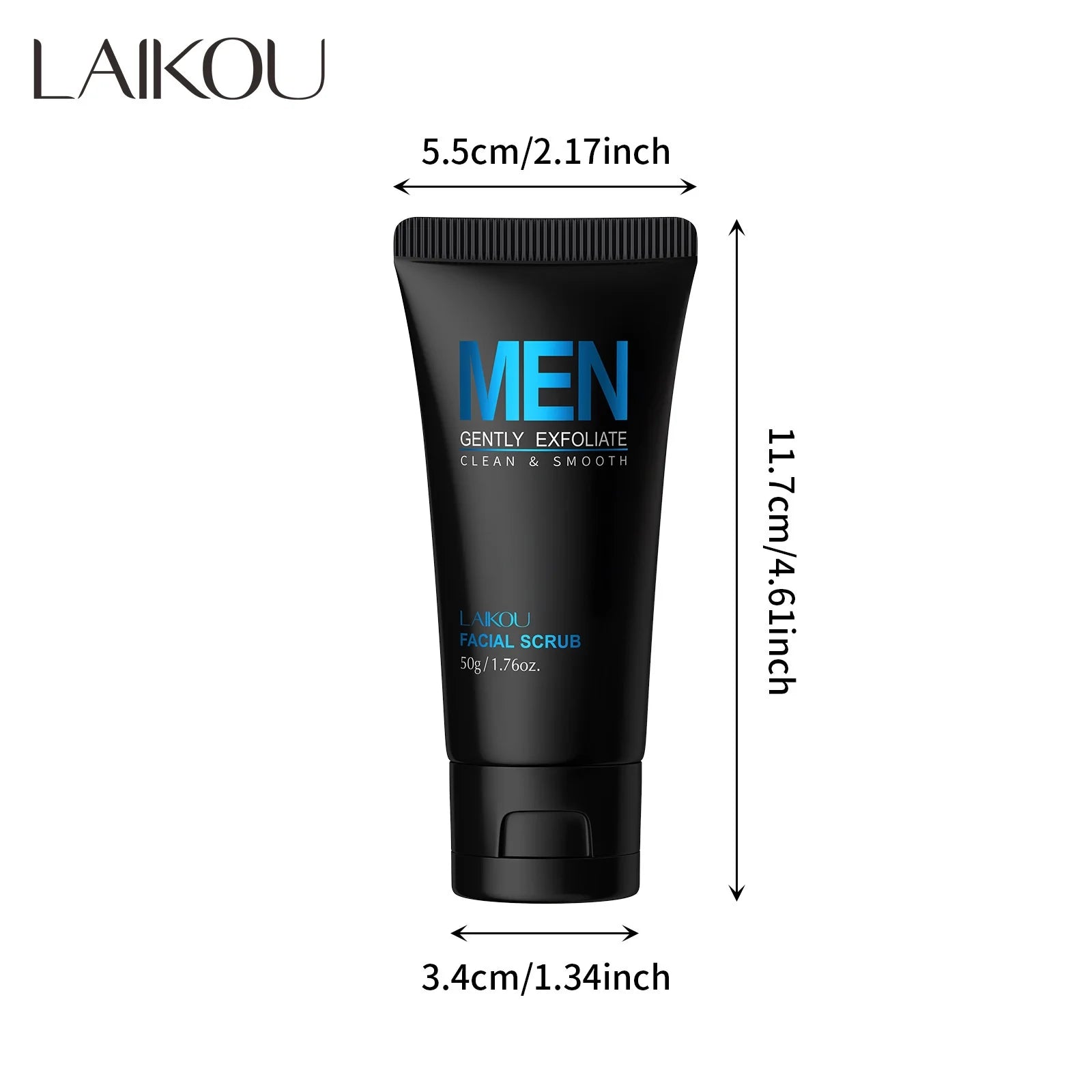 LAIKOU Men 2-in-1 Facial Scrub & Cleanser – 50g Exfoliator