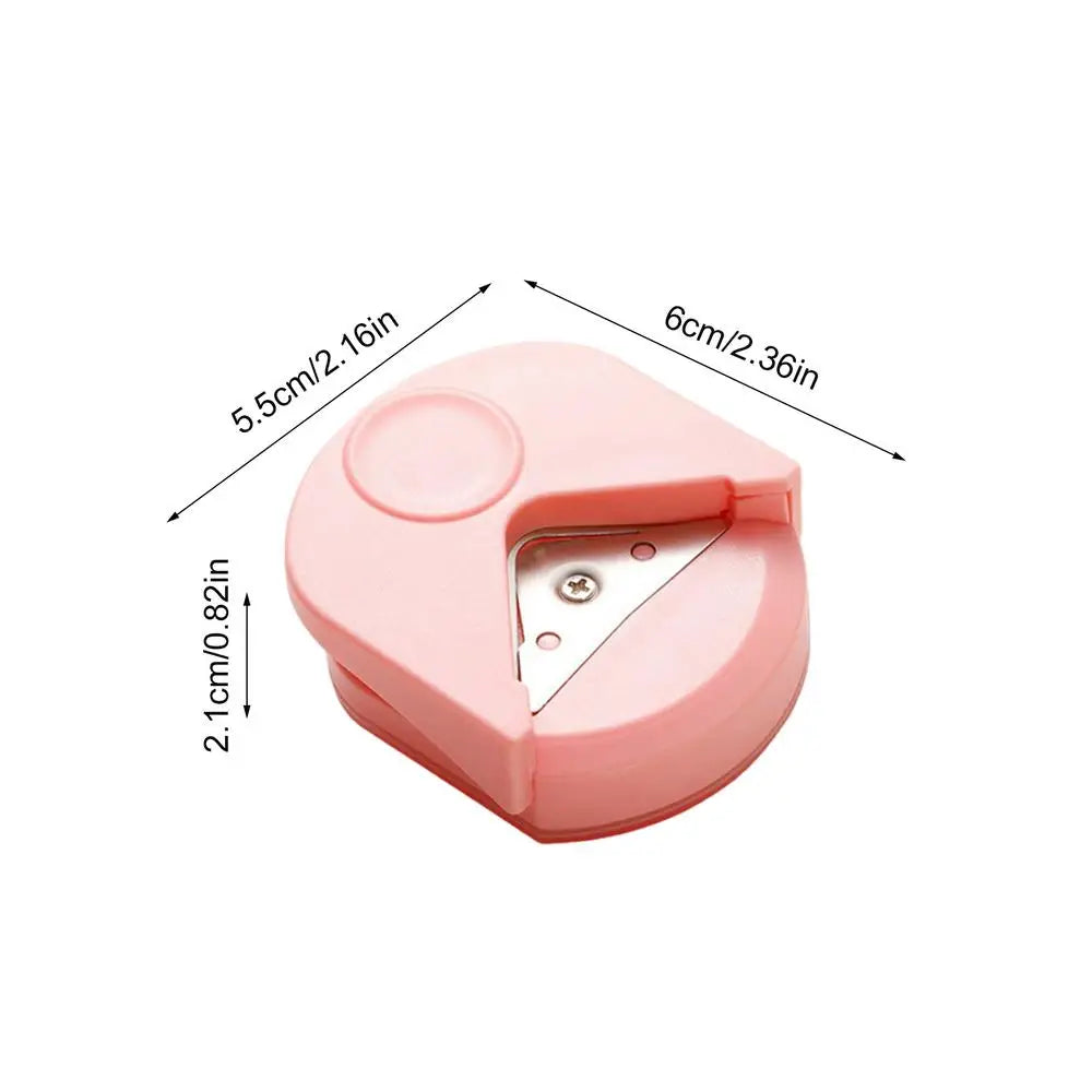 1PC Corner Rounder Punch Paper Portable Trimmer Cutter for Cutting DIY Card Photo Hole Angle Scrapbook Office Craft Tool Oasis Select Pink