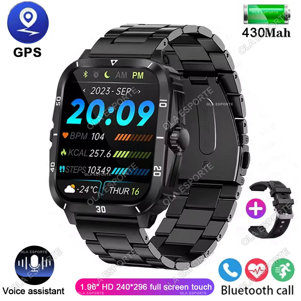 Ola Esporte 1.96" AMOLED Smartwatch GPS NFC Bluetooth Calling