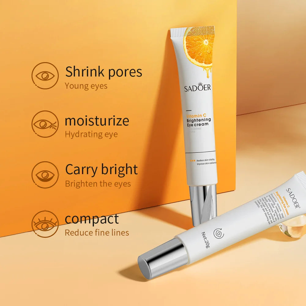 SADOER Vitamin C Eye Cream – Dark Circles & Puffiness 20g Eye Cream Oasis Select