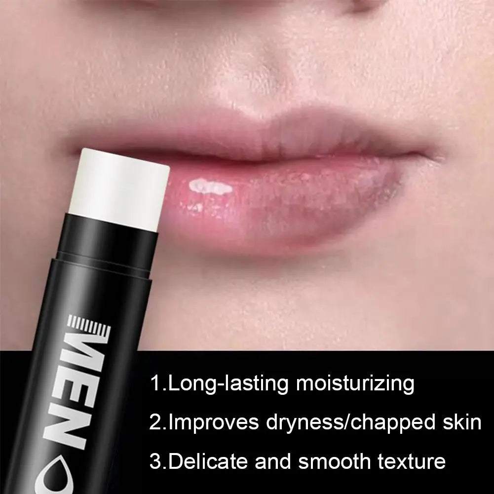 Hydrating Men's Lip Balm with Natural Finish, 8 Scents Mens Moisturizing Lip Balm Repairing Dry Cracked Lips Daily Lips Care Oasis Select