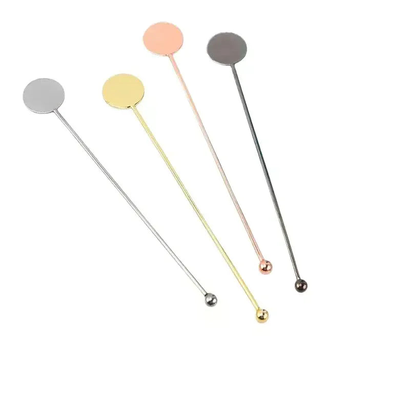High-Grade 304 Stainless Steel Stirring Sticks Elegant Swizzle Rods For Cocktails Coffee Bar Restaurant Milk Tea Mixing Oasis Select