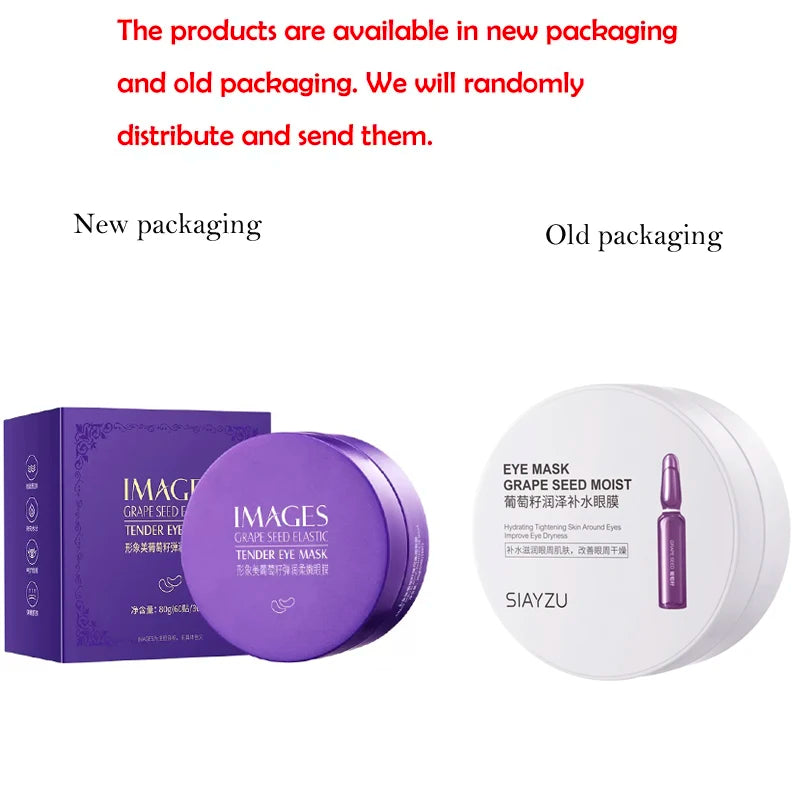Grape Collagen Eye Masks – Moisturizing & Firming | 60 Patches