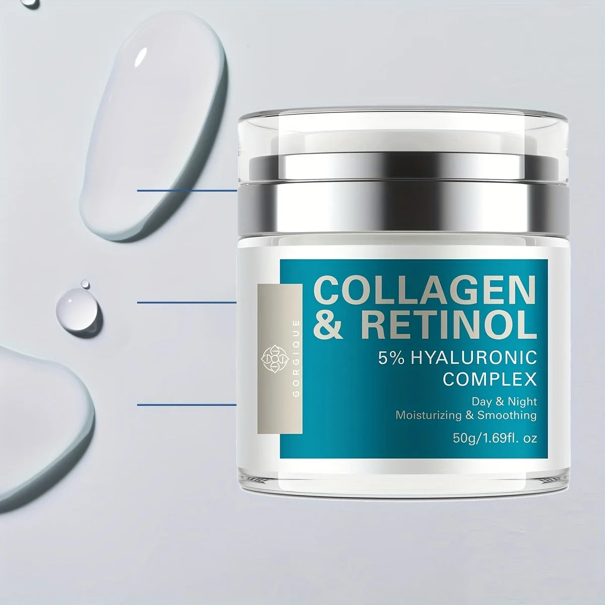 GORGIQUE Retinol Face Cream – Hyaluronic Acid & Collagen 50g Retinol Face Cream Oasis Select