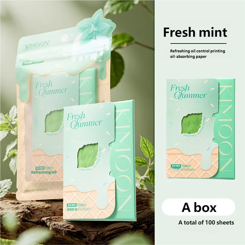100pcs/1Packs Face Oil Blotting Paper Protable Matting Wipes Cleanser Facial Oil Control Oil-absorbing Face Cleaning Tools Oasis Select F