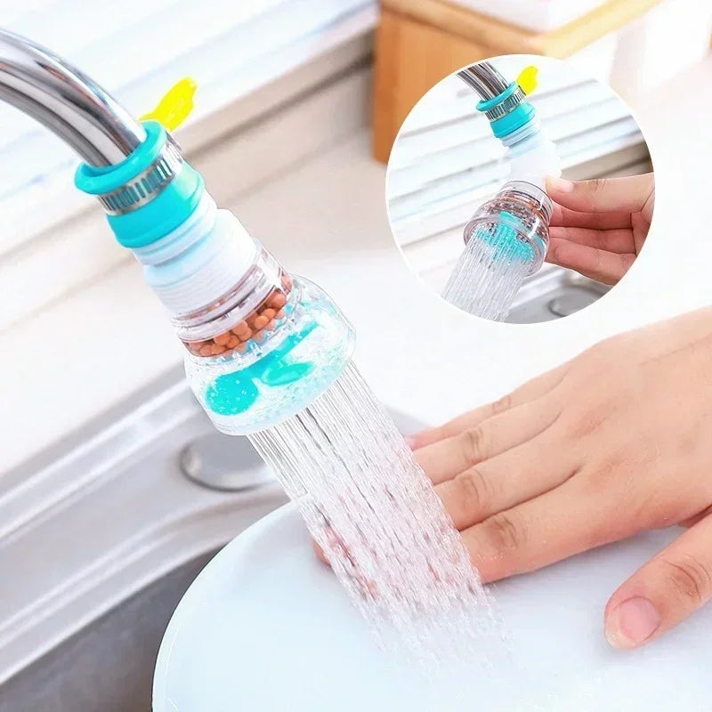 Faucet Sprayer Head with 360° Rotation, Flexible Faucet Extender Adapter, Water Saving Aerator with Built-in Filter for Kitchen Oasis Select