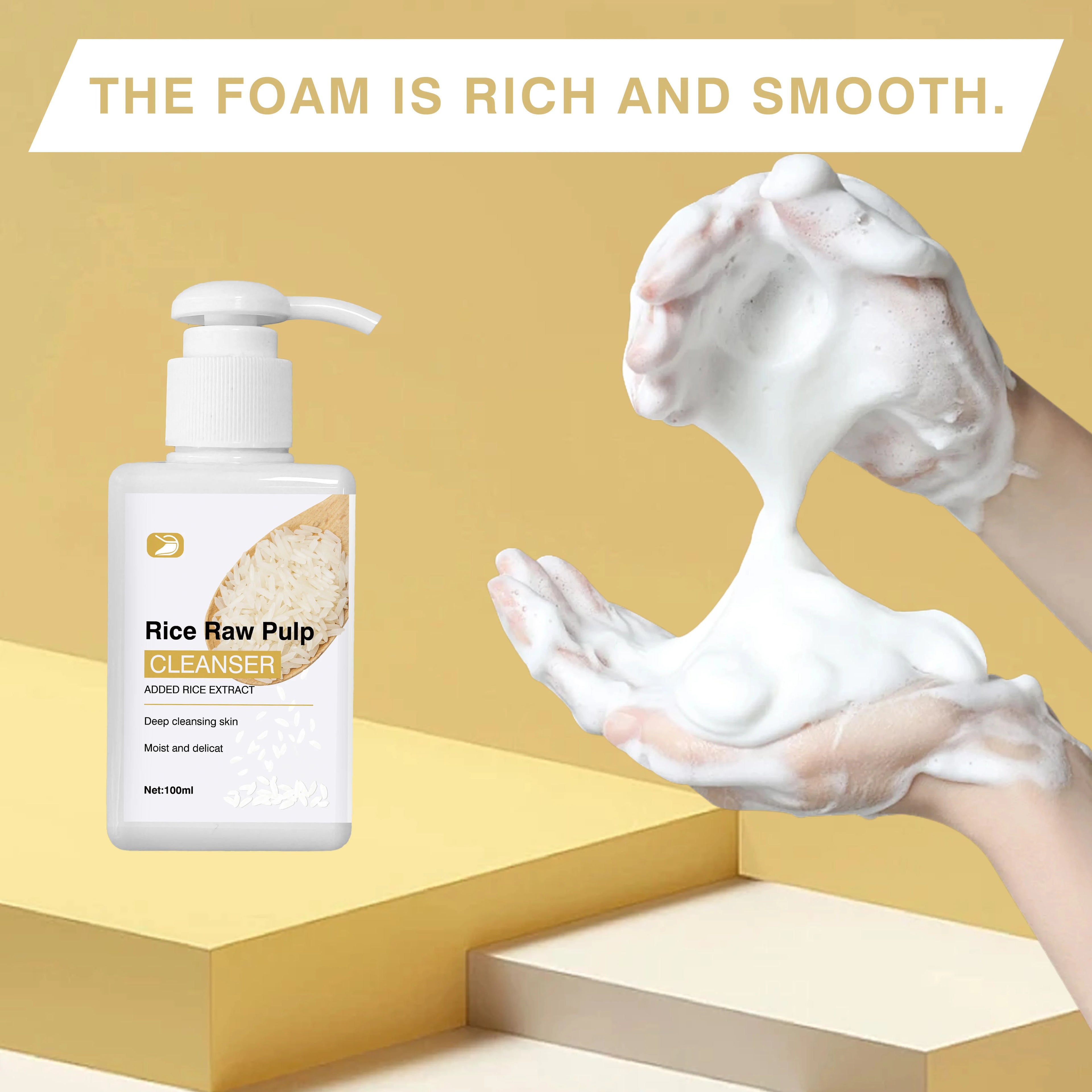 Ottilavie Rice Pulp Face Cleanser – Brighten & Hydrate All Skin Facial Cleanser Oasis Select