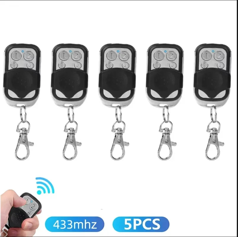 1-50PCS Universal Garage Door Control Wireless RF Remote Control 433MHz Electric Gate Remote Control Key Fob Controller Oasis Select 5PCS
