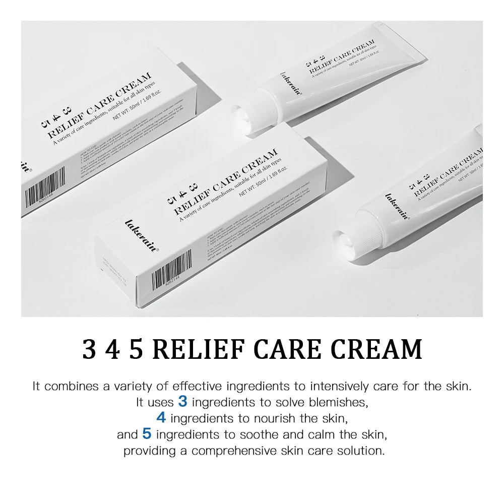 345 Relief Cream solution to skin problems Anti-sugar and antioxidant Address Blemishes Nourish Long lasting Moisturizer Korean Oasis Select