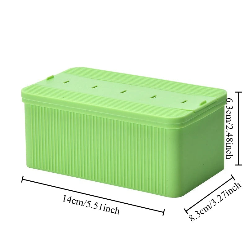 Food Grade Silicone Ice Cube Tray & Popsicle Mold Press-Type Ice Maker Multi-Function Box for Ice Cream Oasis Select Green