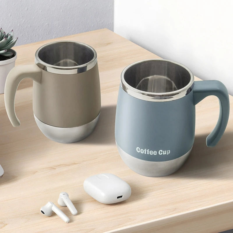 500ml Insulated Stainless Steel Coffee Mug with Lid, Double-Wall Vacuum Thermal Cup for Hot and Cold Drinks, for Home, Outdoor Oasis Select