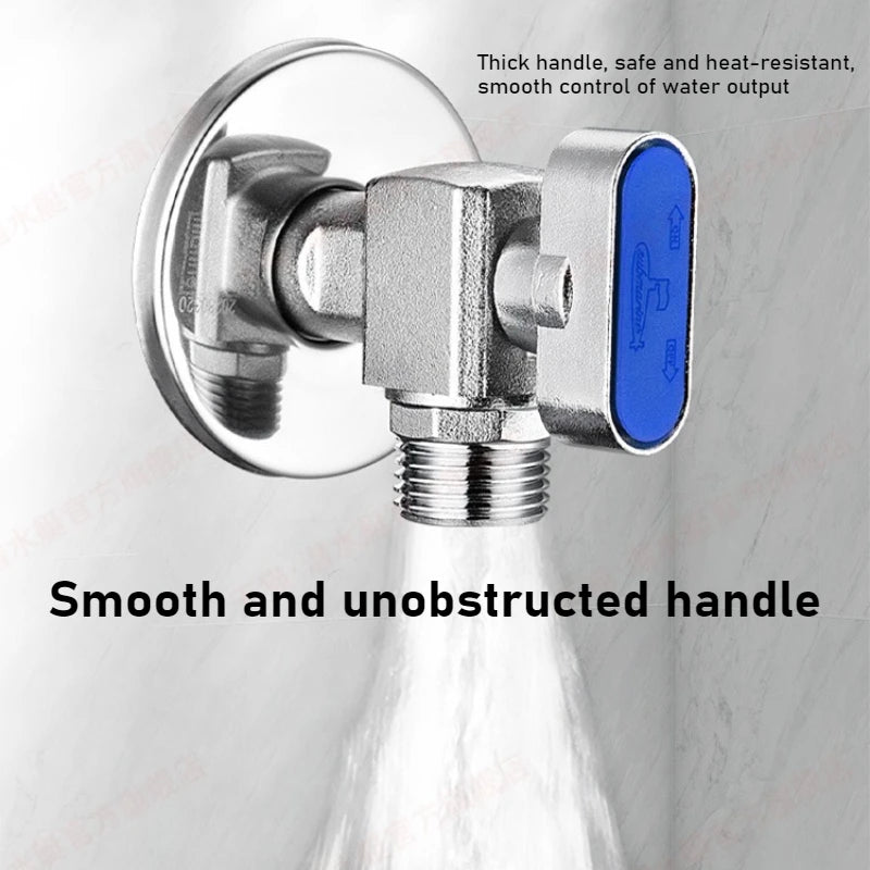 Brass High Flow Ball Valve Fully Open Ball Core Angle Valve Gas Water Heater Hot and Cold Universal 4 Points 6 Points Oasis Select