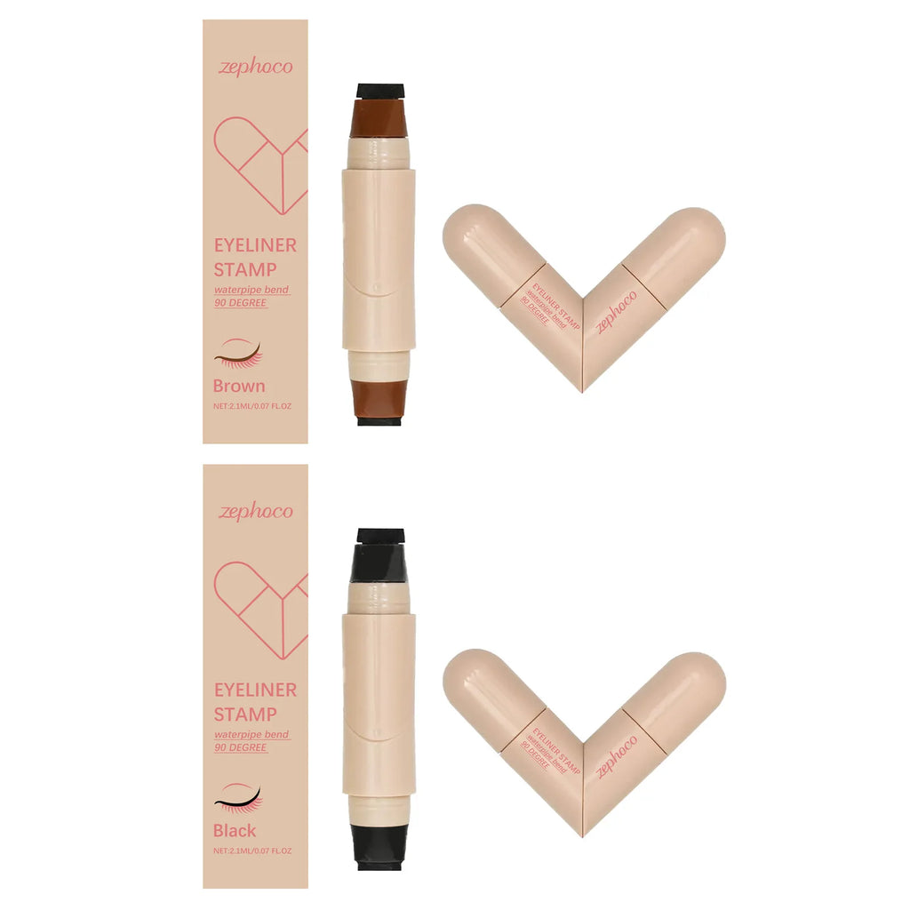 Dual-Ended Liquid Eyeliner Stamp Pen – Waterproof Winged Liner