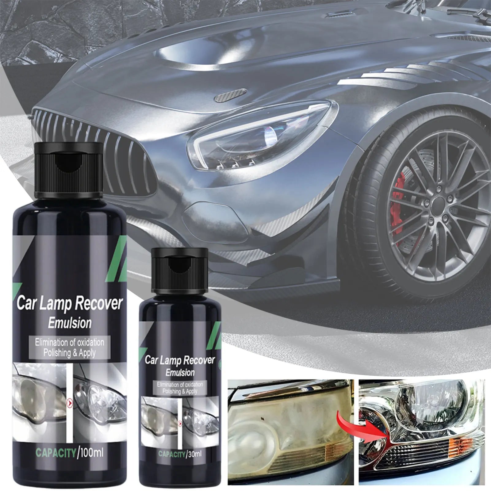 Car Headlight Lens Restorer – Removes Oxidation & Yellowing