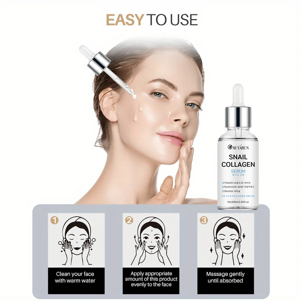 SUYARUN Snail Collagen Serum – Brightening & Hydrating Essence Face Serum Essence Oasis Select
