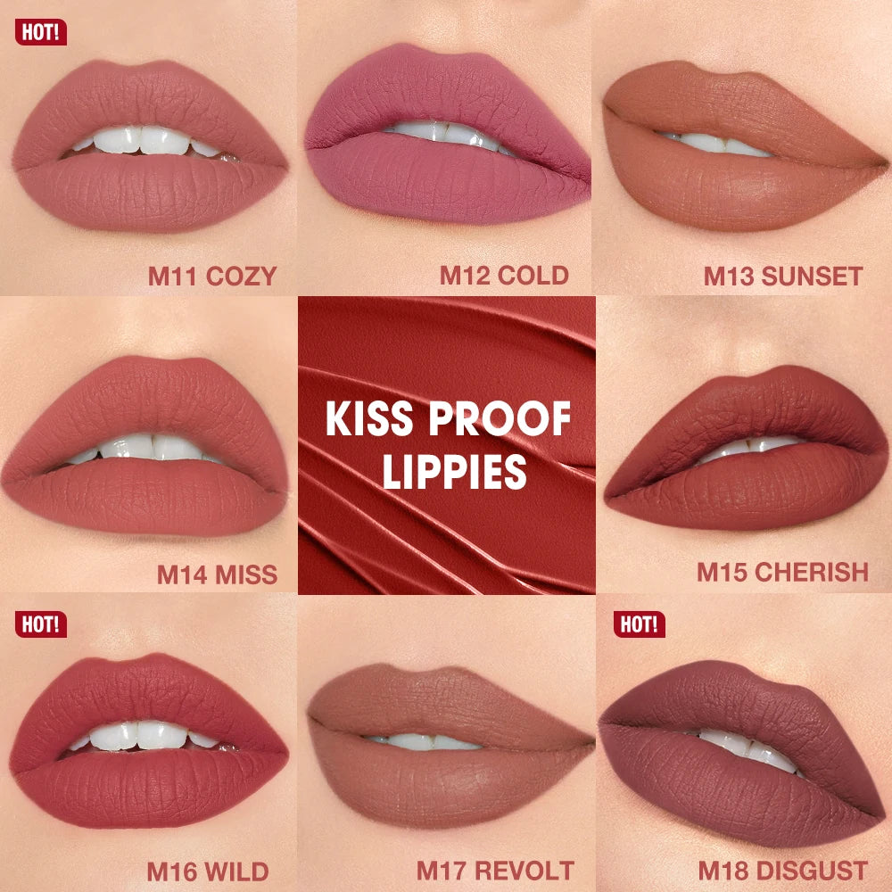 O.TWO.O Matte Lipstick | 8 Colors, Waterproof, Long-Lasting