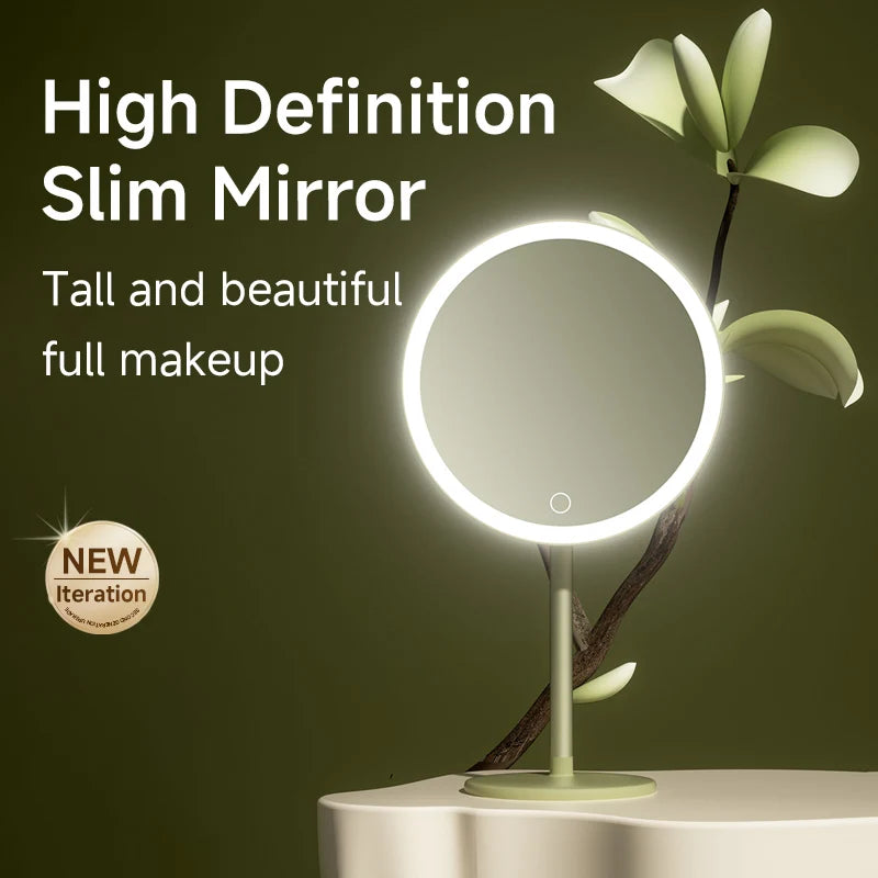 DOCO Makeup Mirror Desktop Adjustable LED Light High Quanlity Metal Texture Perfect for Gift Giving Oasis Select