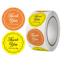 500pcs/roll label stickers, thank you floral stickers, gift decoration seal stickers labels decoration Oasis Select 500pcs 1 roll