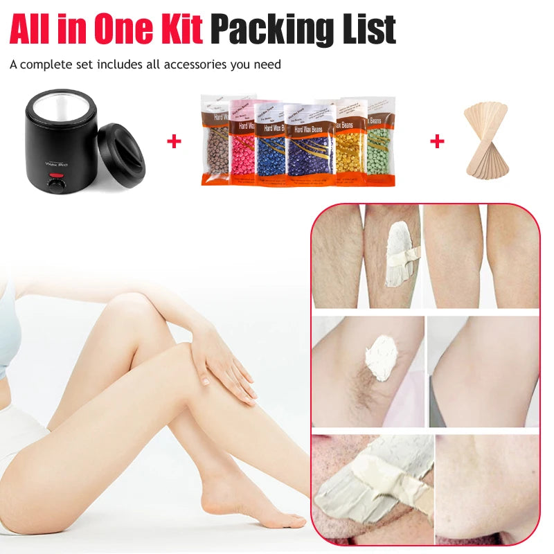 2026 Top Selling！200ML Wax Heater for Hair Removal Wax Beans Waxing Machine Epilator Wax-melt Pot Unisex Hair Removal Oasis Select