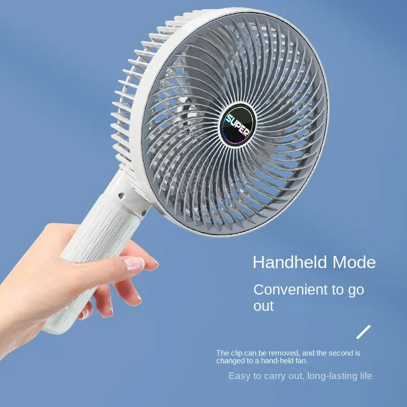 Portable Clip Fan USB Rechargeable 3-gears Wireless Electric Handheld Fan Clip Circulator Cooling Fan For Camping Desktop Office Oasis Select