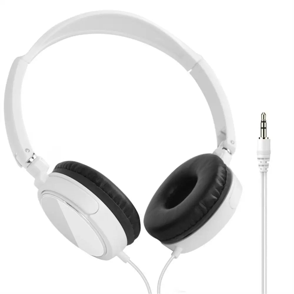 Universal Headphone Over Ear Foldable Wired Earphones HiFi Stereo Sound Portable Headset 3.5mm Oasis Select