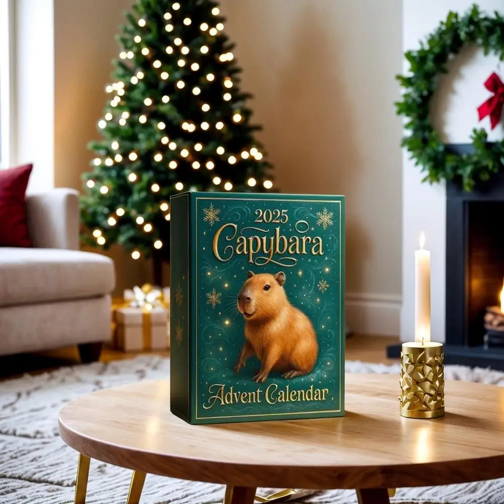 Capybara Advent Calendar – 24 Acrylic Christmas Ornaments