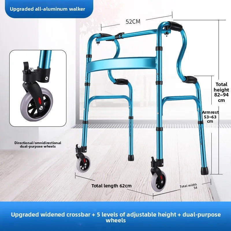 Multi-functional Solid Elderly walker Assisted walker Four-legged disabled walker Fractured double crutches Oasis Select YC8216DLL
