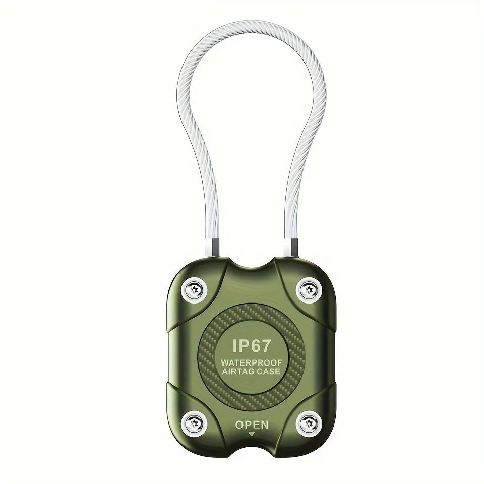 AirTag Waterproof Case with Steel Wire Cable | IP67 Protection AirTag Protective Case Oasis Select army green