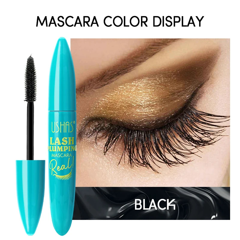 USHAS 4D Waterproof Fiber Mascara – Lengthening & Long Lasting